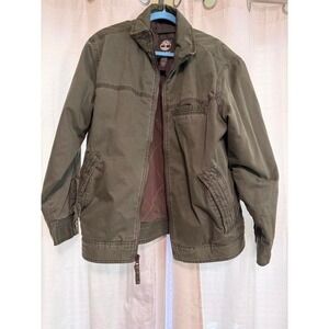 Timberland Green Zip Barn Coat Size Large